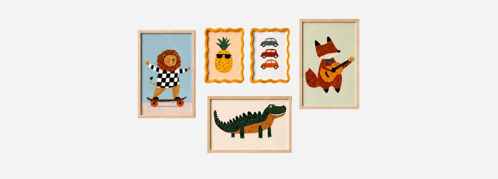 KADRE playroom gallery wall